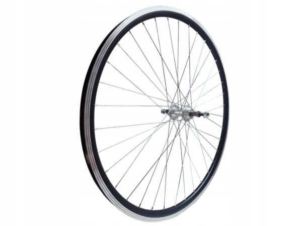 Kolo na kolo zadní 28 palců černé hliníkové, volnoběžný kužel