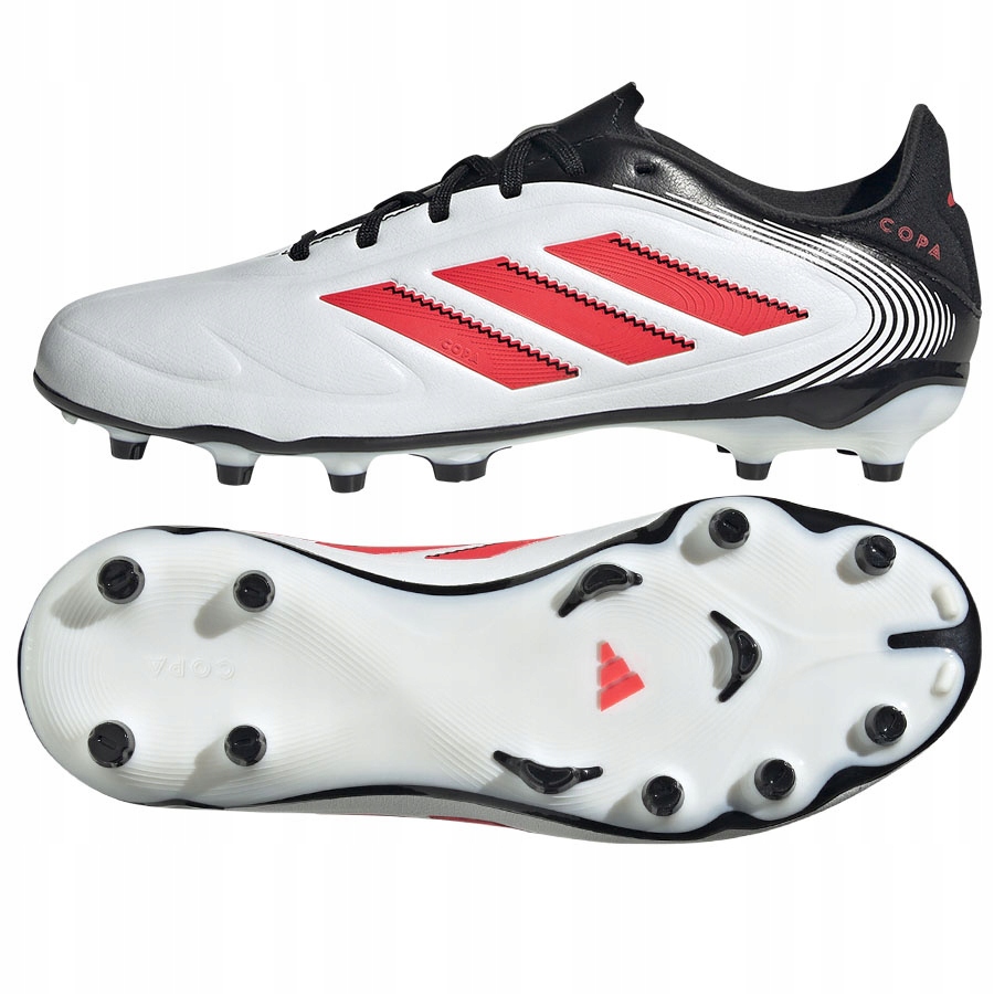 Adidas Copa Pure III League Jr Fg/mg (36 2/3) Boty Lanky Unisex Jr Bílá