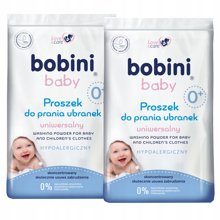 Bobini Baby Univerzálny prací prášok 1,2kg x2