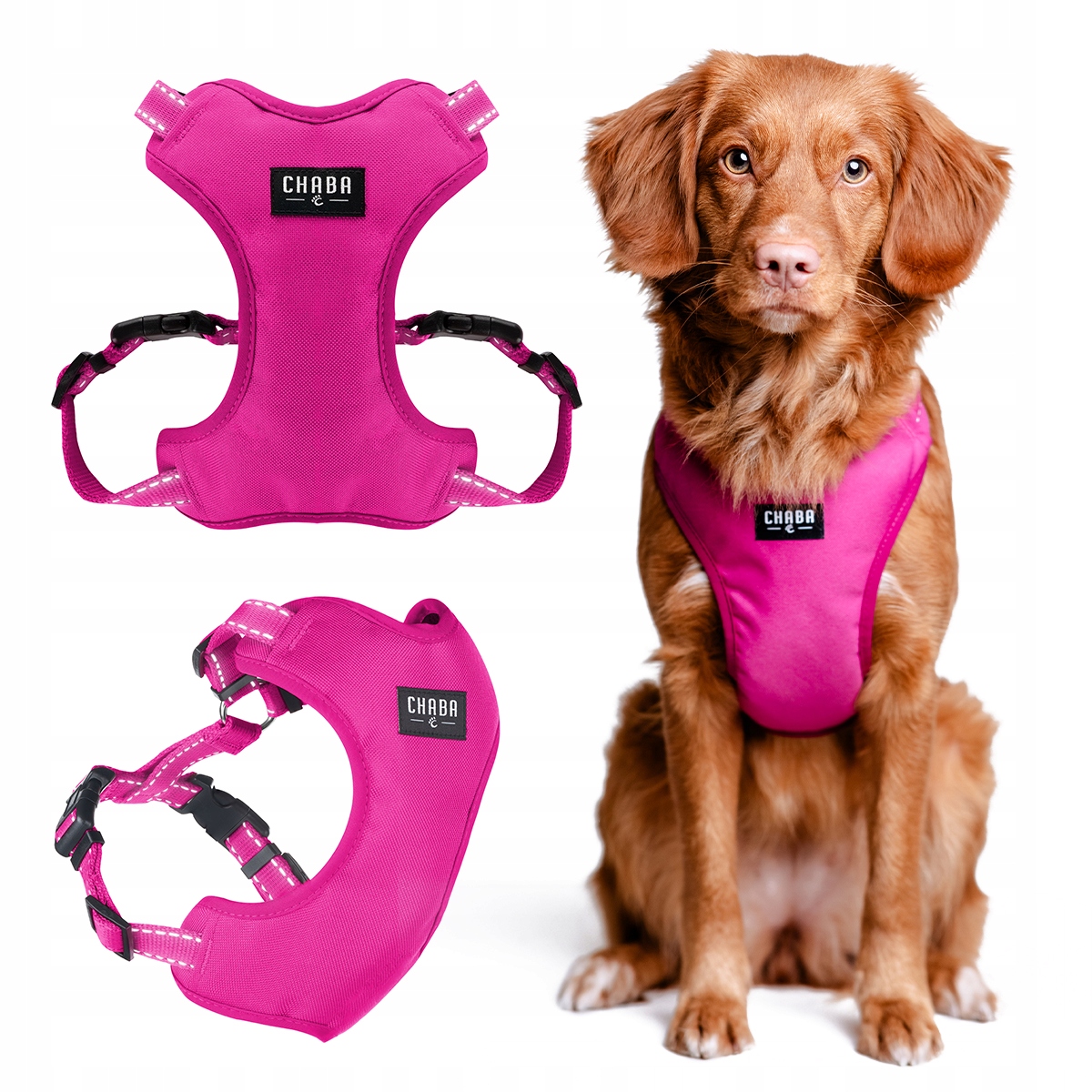 Levně Chaba Šle Guard Comfort M 2,0 cm/43-52 cm Fuksja