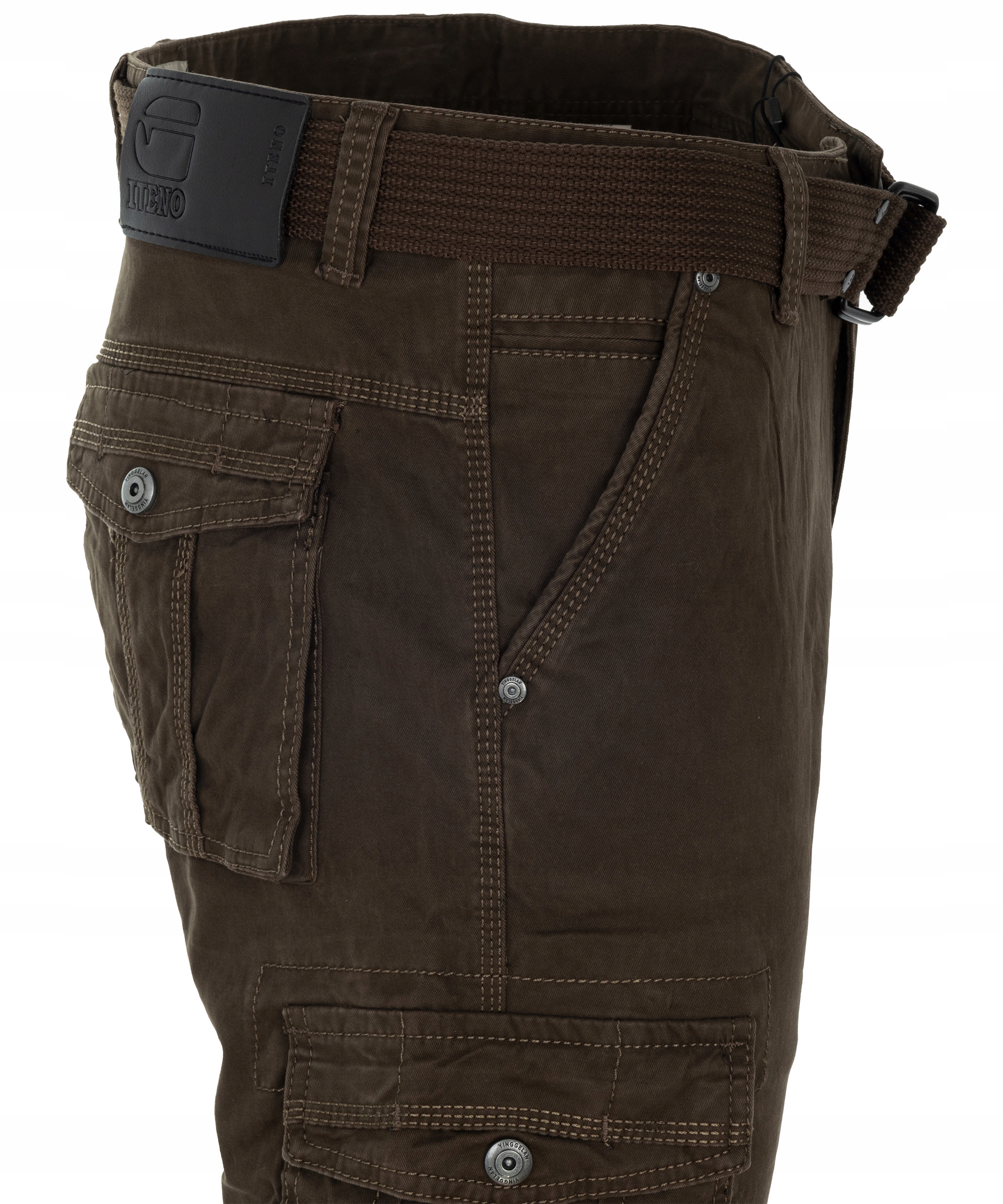 kapsáče pánské Bavlněné hnědé Iteno Pásek Bonus W30