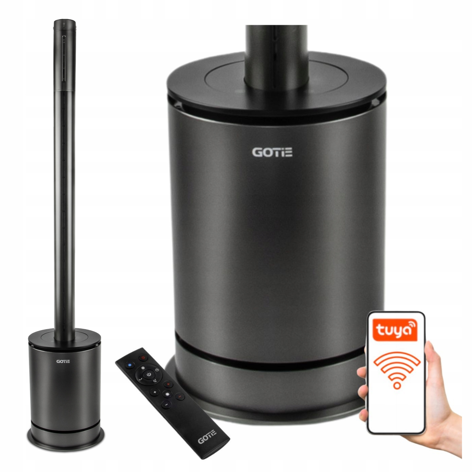 Oczyszczacz powietrza z Nawilżaczem z funkcją grzania Lampa Uv Filtr Hepa