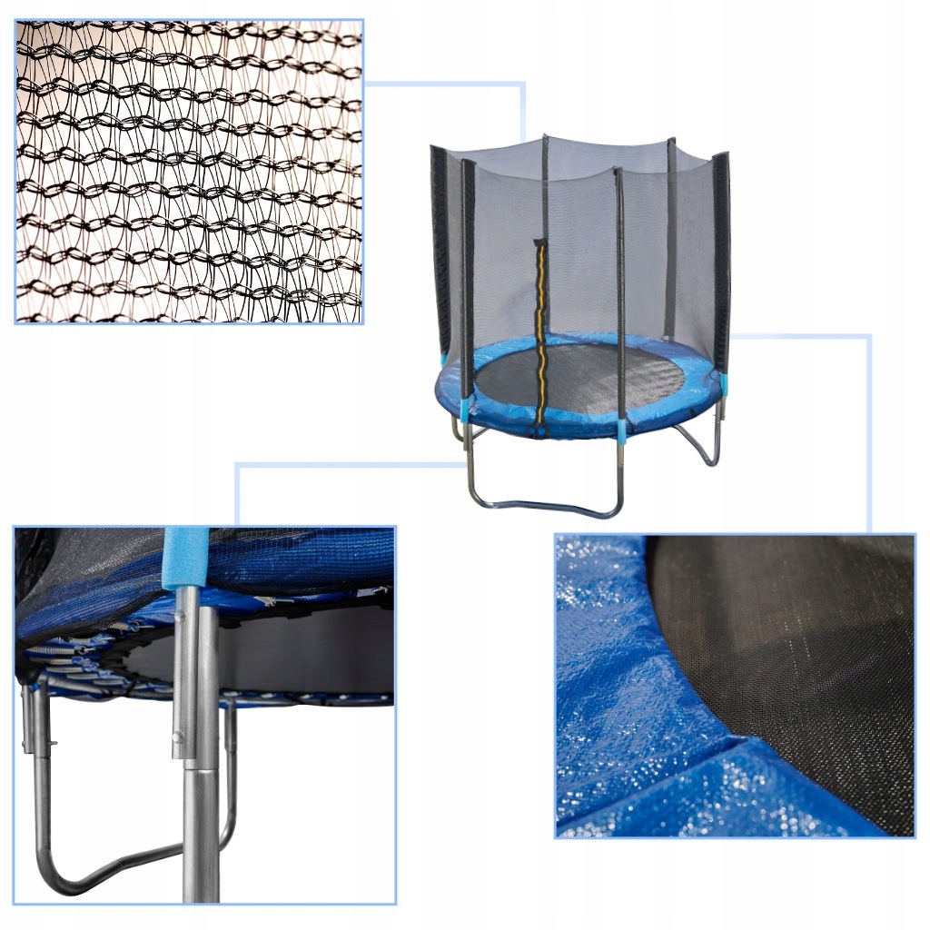 Trampolina ogrodowa dla dzieci siatka 180x200cm + piłka dmuchana Marka inna