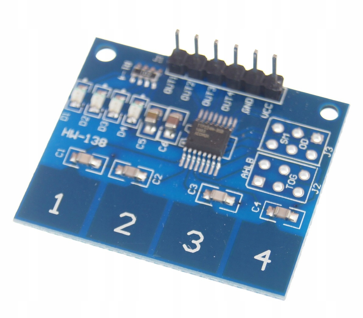 Moduł klawiatura dotykowa 4 kanały TTP224 Arduino - Sklep, Opinie, Cena ...
