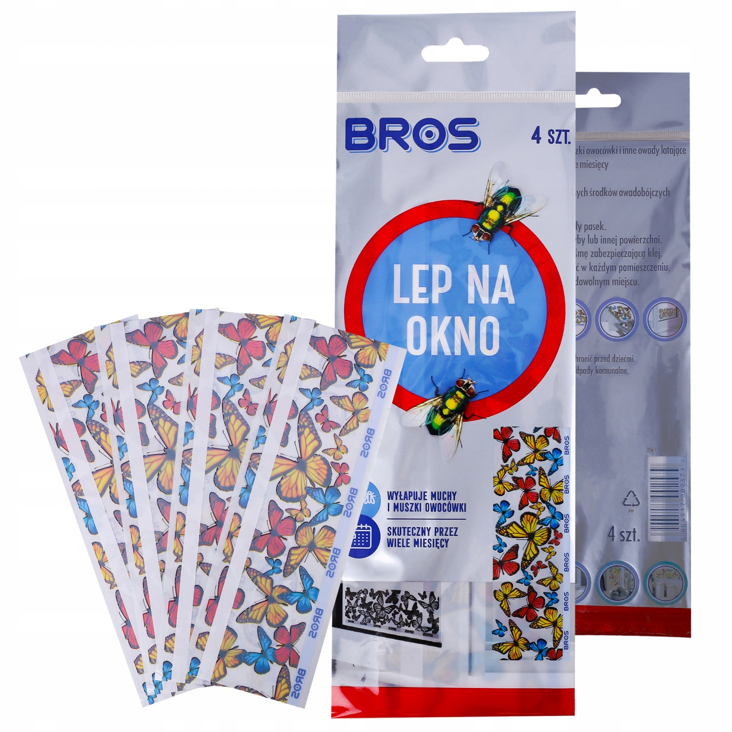 

Bros Lep na muchy komary naklejka na okno x4