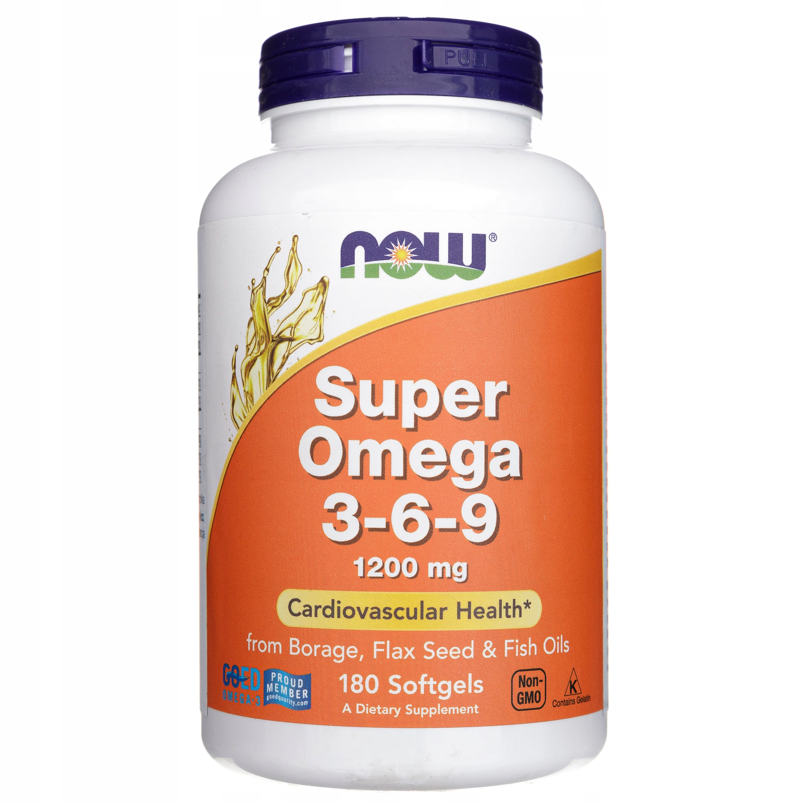 Now Foods Omega 3-6-9 1200 mg 180 kapsułek