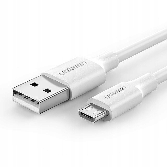 

Kabel micro Usb Ugreen Qc 3.0 2.4A 1.5m (biały)