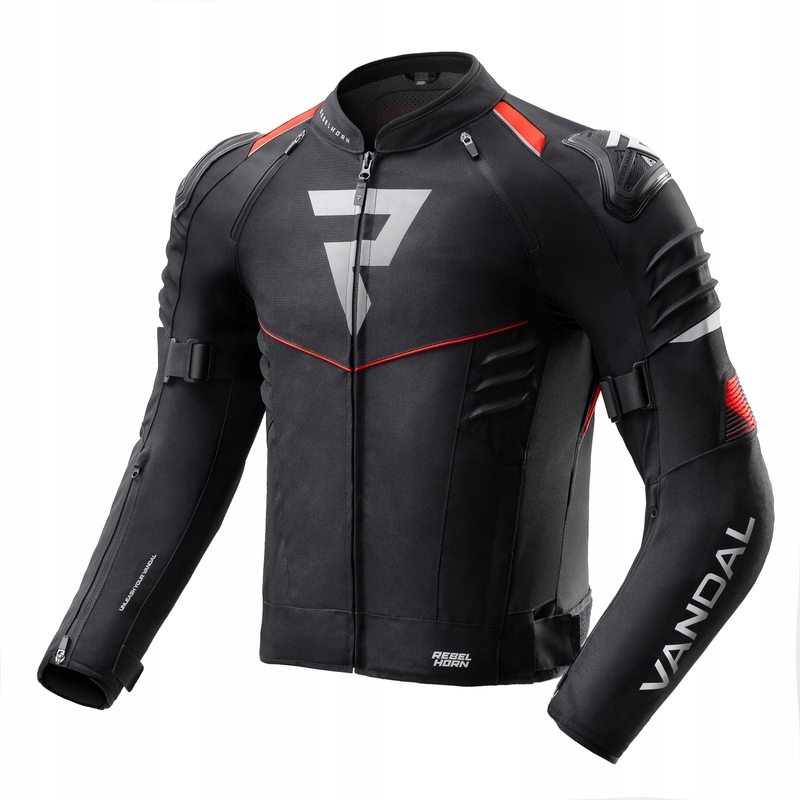 Textilná Motocyklová Bunda Rebelhorn Vandal 2 Black Red (s)