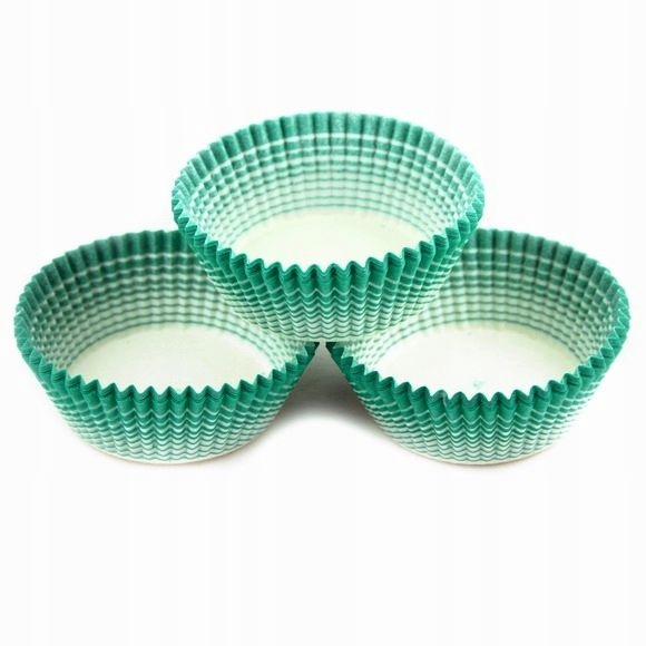

Foremki Papilotki 50x25mm biało-zielone 100 szt