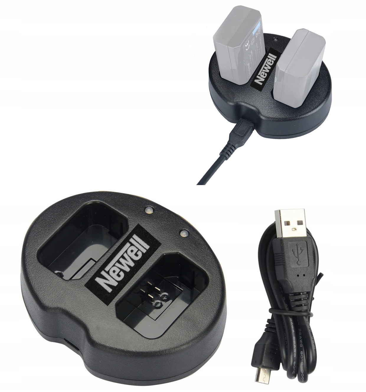 ŁADOWARKA USB NA 2 AKUMULATORY do CANON EOS 5DS R