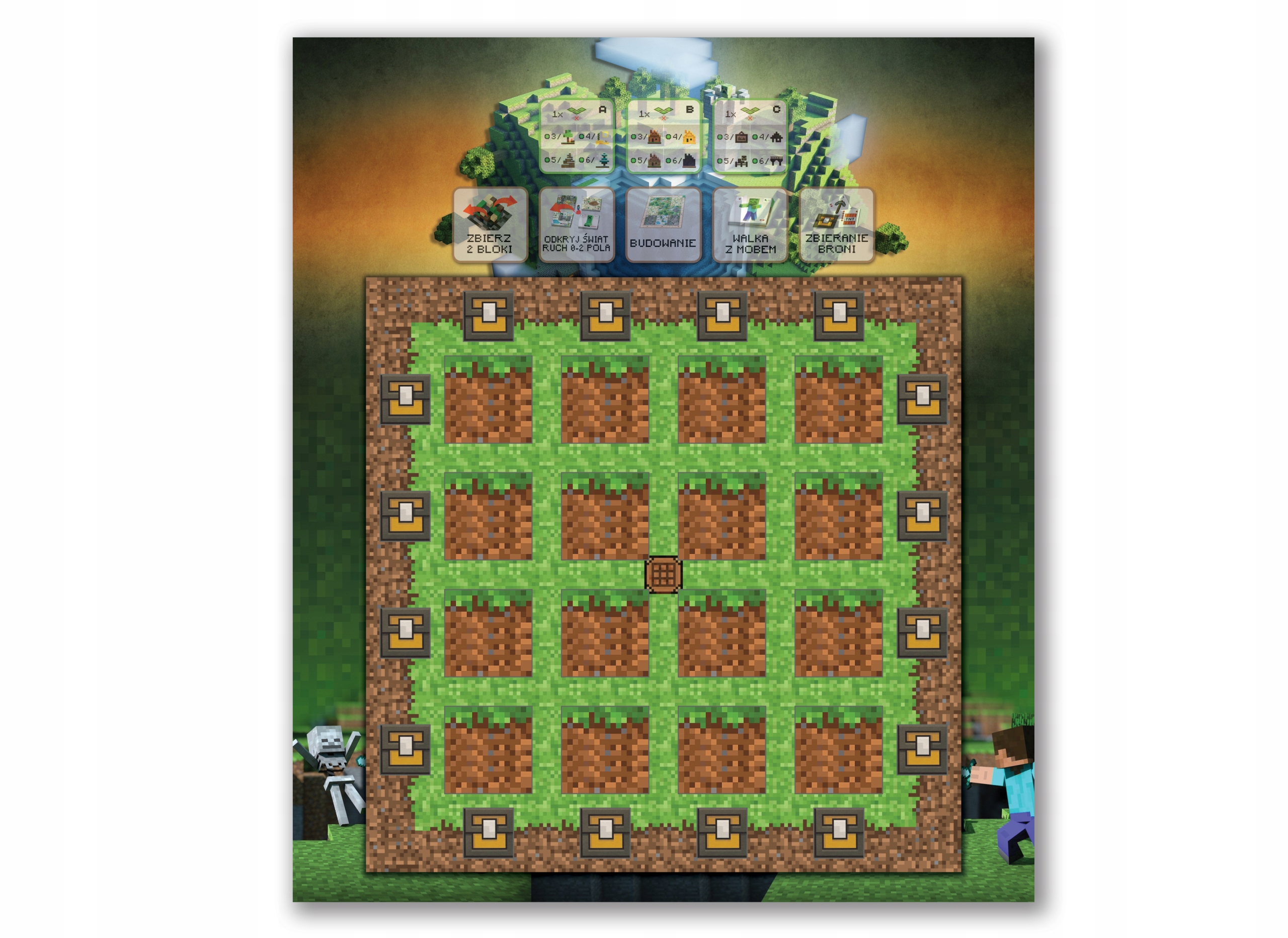 Minecraft: Builders & Biomes - Plansza Mata Producent Gembox