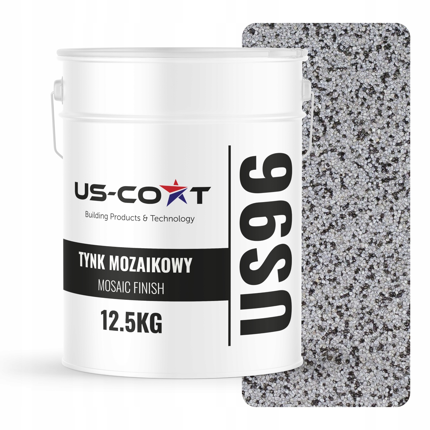 Mozaiková Omítka Mozaika 12,5 Kg Šedá M34 Ozdobná Fasáda Premium