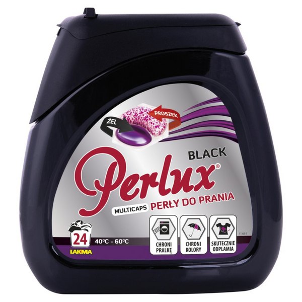 Levně Kapsle perličky na praní Perlux Black 24 ks
