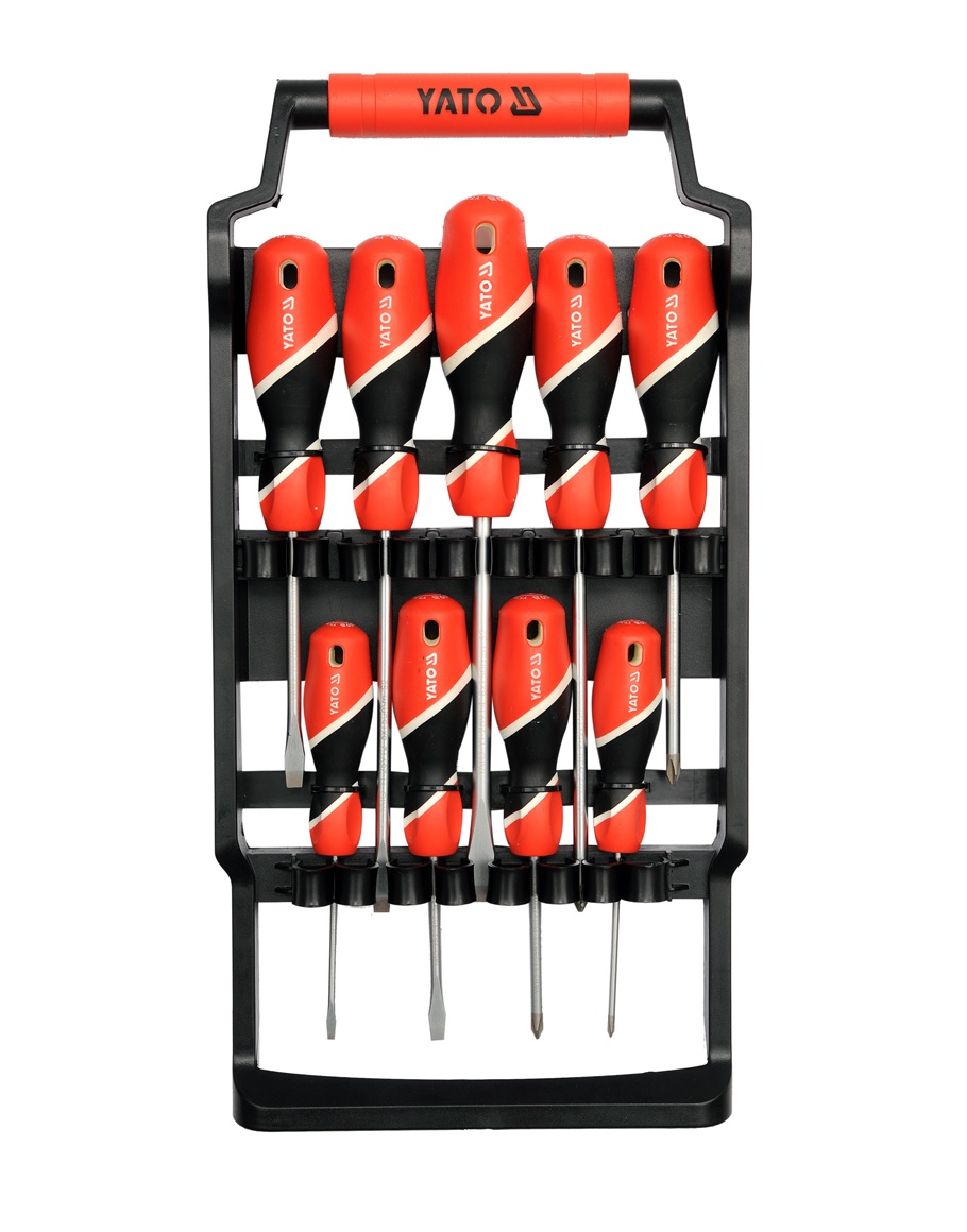ZESTAW WKRĘTAKÓW I ŚRUBOKRĘTÓW 9 SZT YATO YT-25968