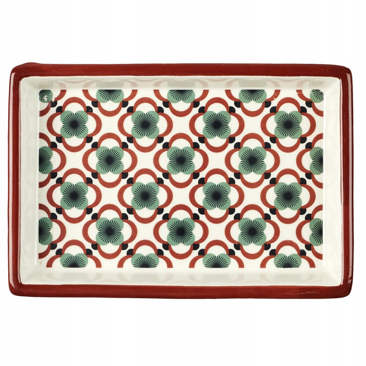 

Taca Ceramiczna Tacka Maroco czerwona 15x10