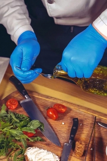 Rękawice Nitrylowe 100 szt. Nitrylex Basic Dark Blue 8-M - 10 kpl.