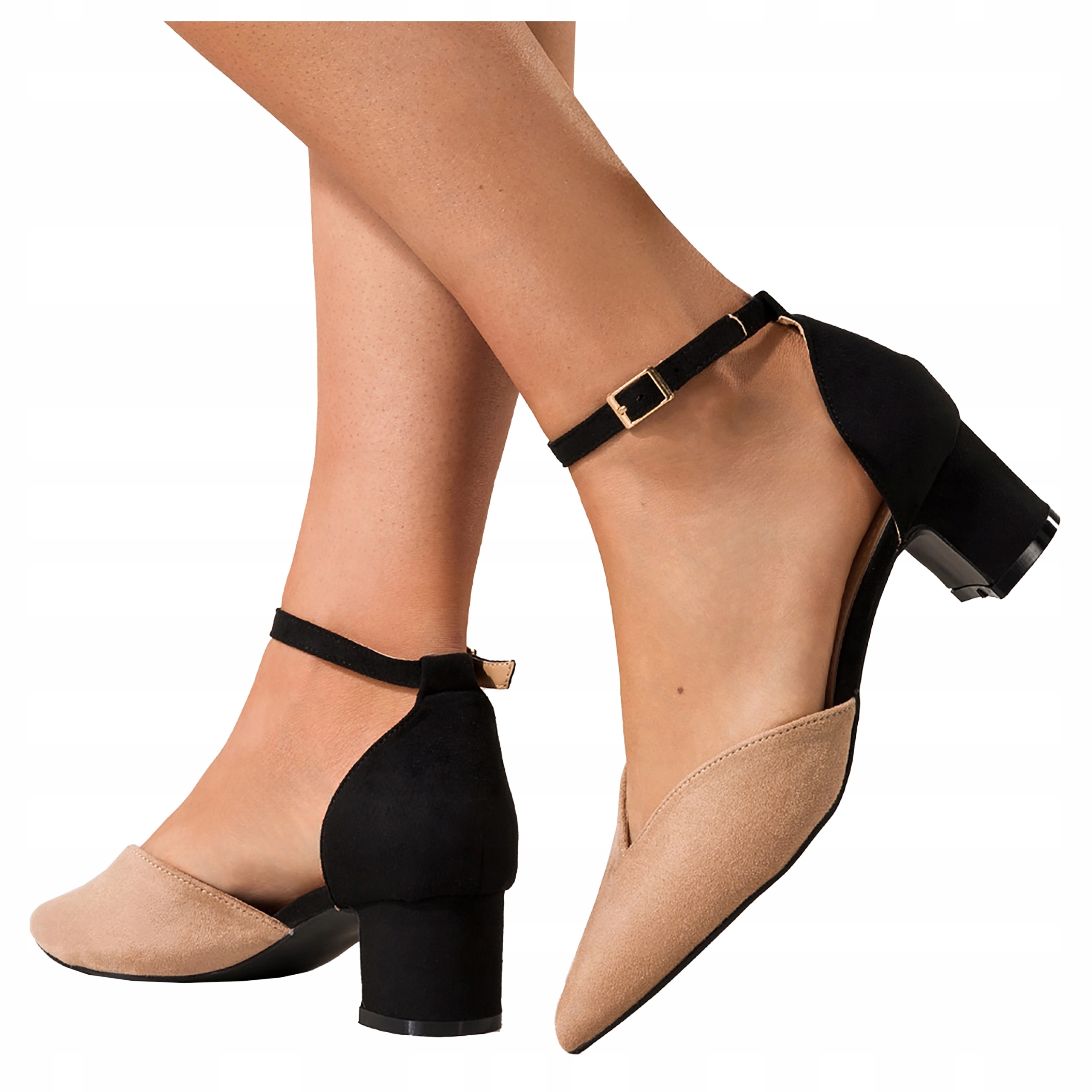 Dámské lodičky s zakrytou patou Komfortní Stylová Kožená Stélka vel. 37