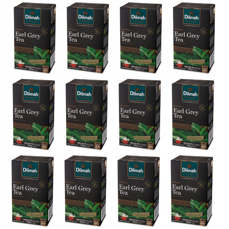 12x Herbata Dilmah Earl Grey bergamotka 125g sypka