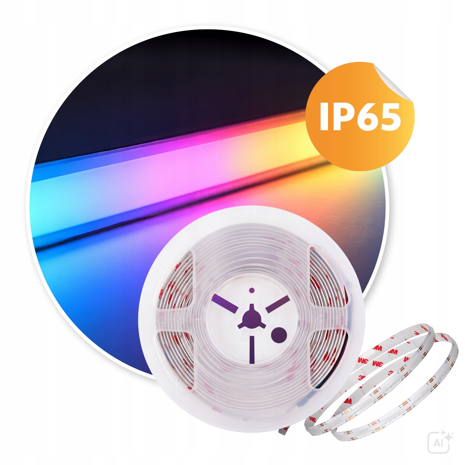 Cob páska Jednolitá Led Světelná Linka 5 m Variabilní barva 24 V IP65