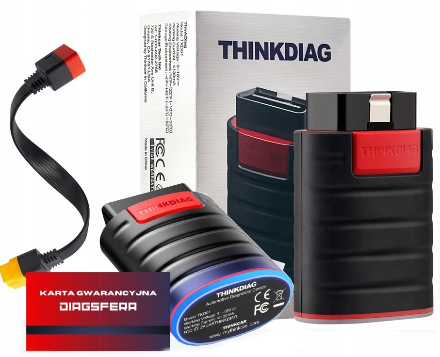 Rozhranie Thinkdiag Thinkcar 2026 plná licencia 12 mesiacov adaptér