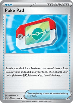 Pokemon TCG Item - Poke Pad (POR 081)