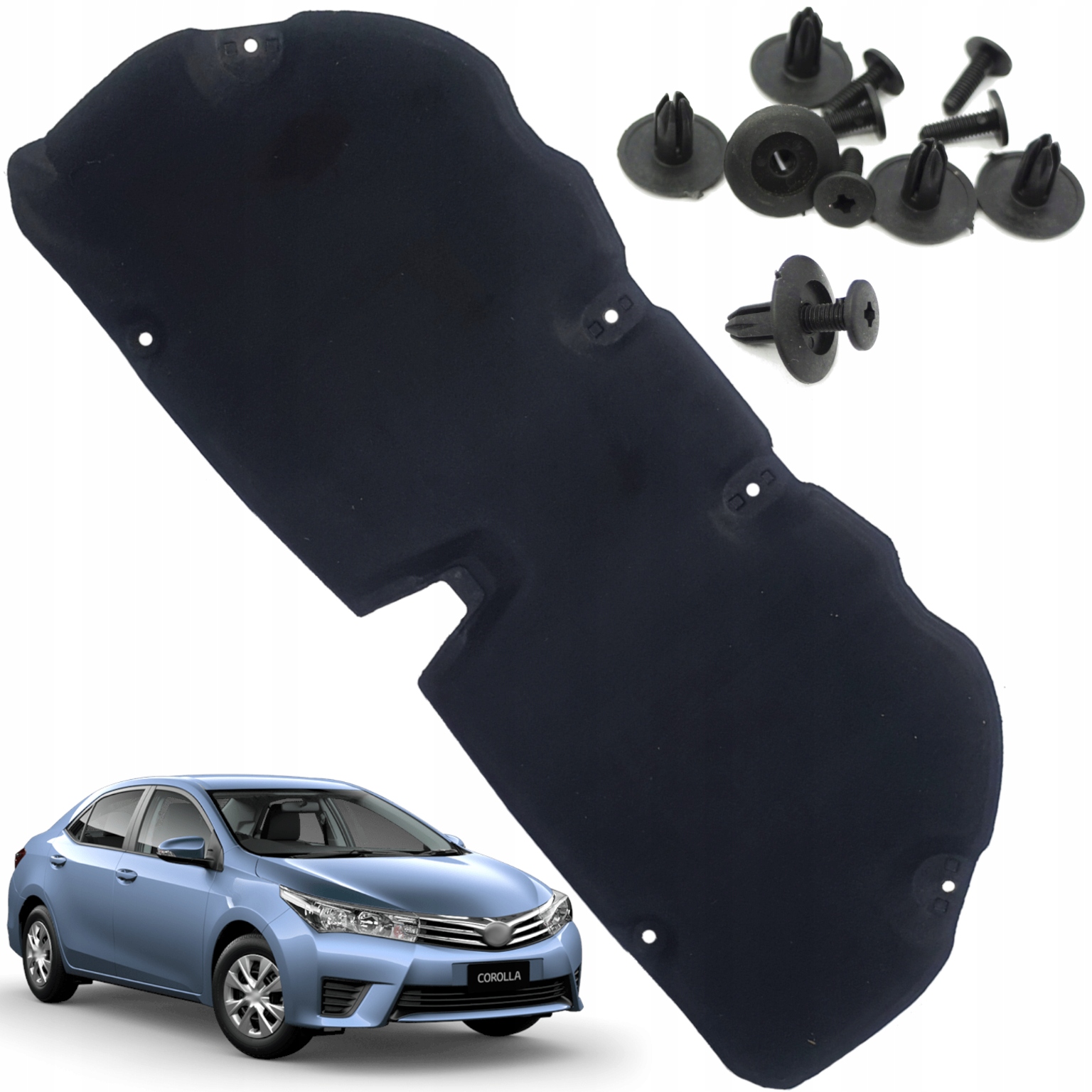 Toyota Corolla 11 Ztlumení Masky Zvukovzdušnění Komory Mata 13-19r sponky