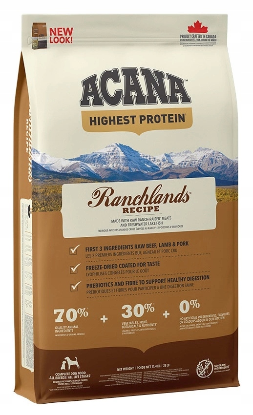 Levně Acana Regionals Ranchlands Dog suché krmivo pro psa 11,4 kg