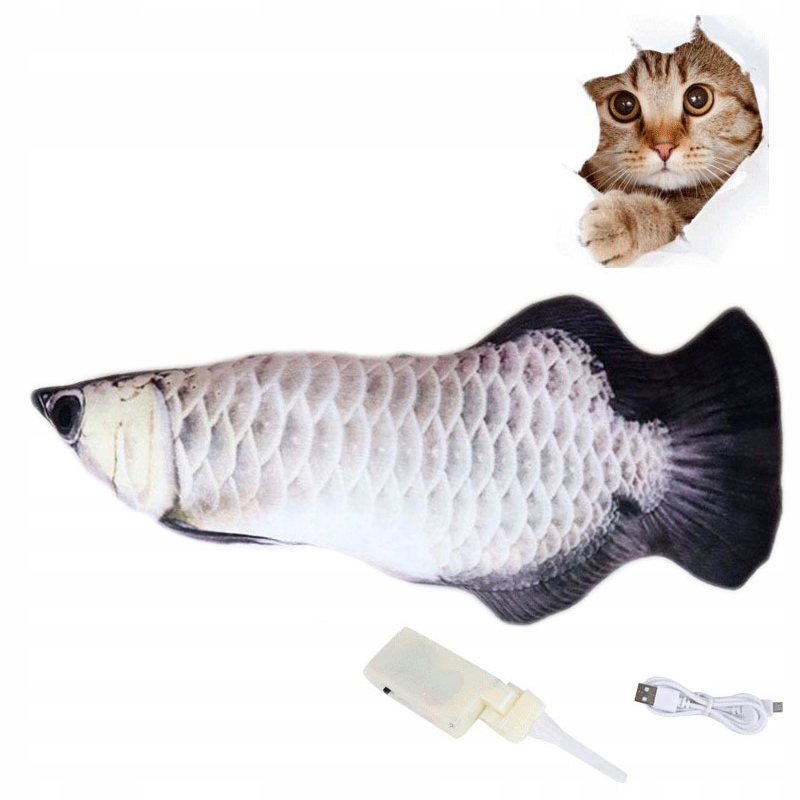 

Elektryczna ryba zabawny kot zabawka Usb