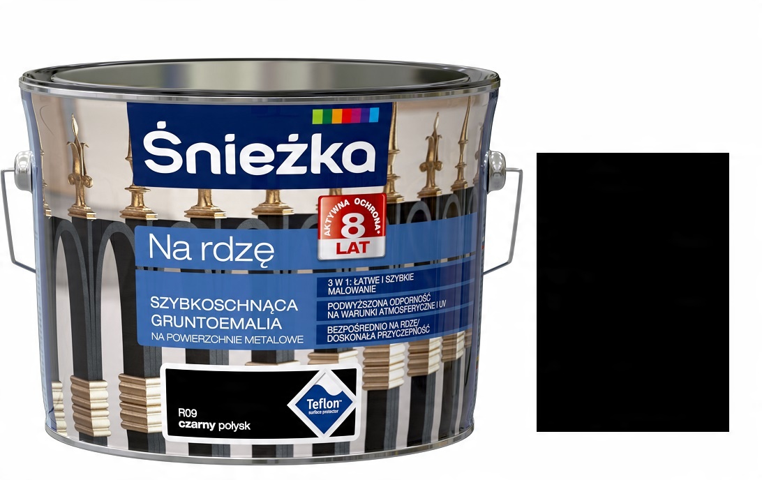 

Śnieżka Emalia Na Rdzę Czarny Połysk R09 2.5L