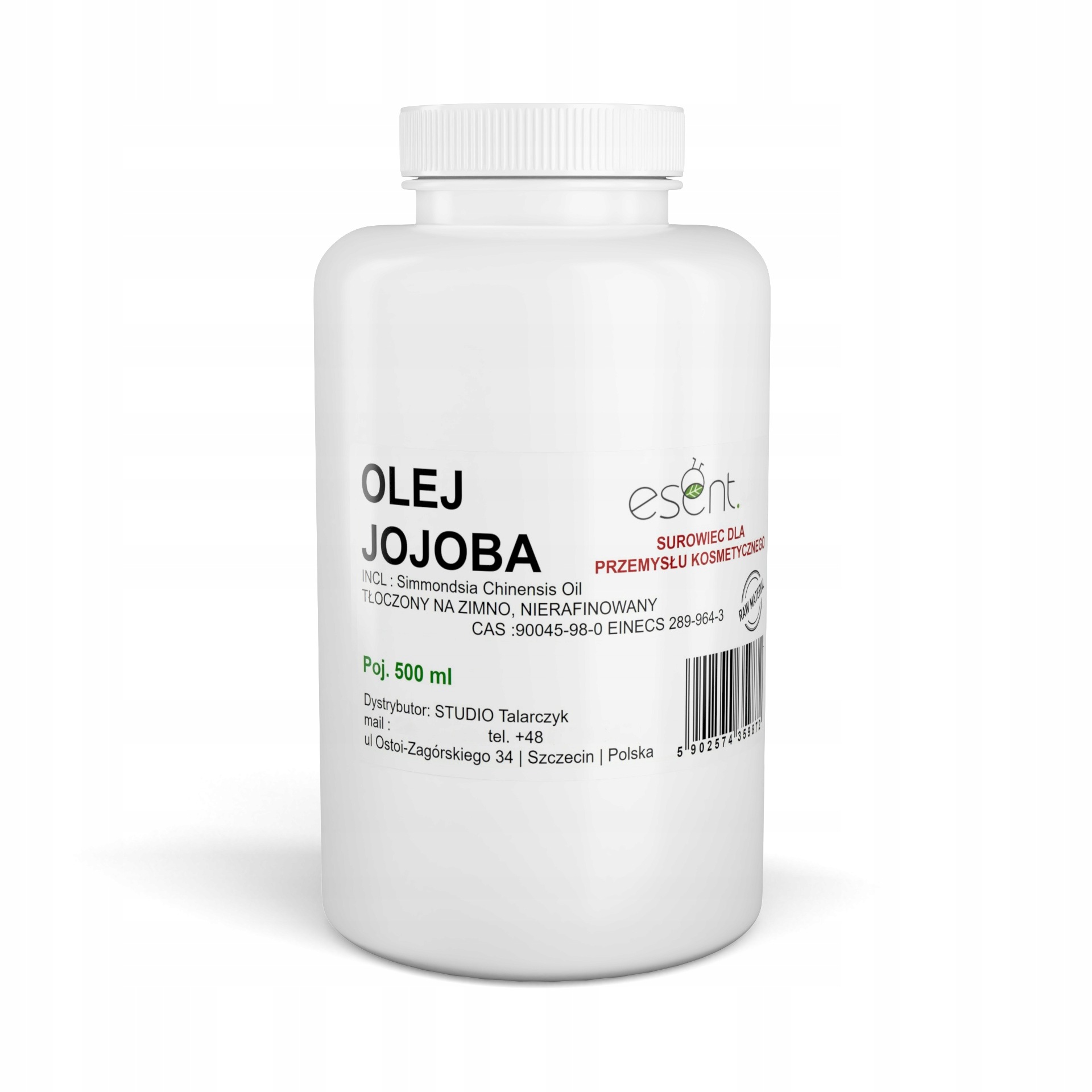 Jojobový olej lisovaný za studena, nerafinovaný, 500 ml