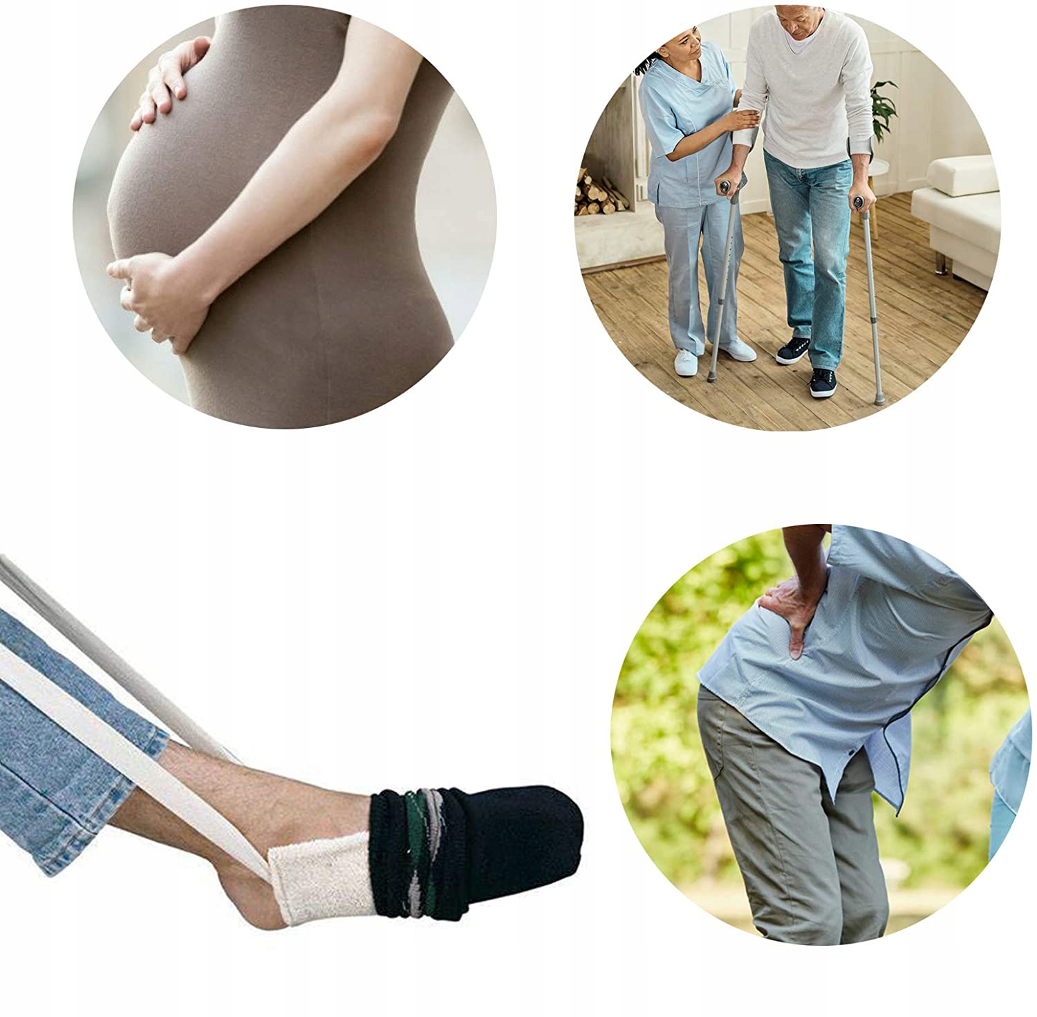 POMOC W ZAKŁADANIU SKARPET POMOC W UBIERANIU SKARPET DLA OSÓB STARSZYCH Wyrób medyczny nie