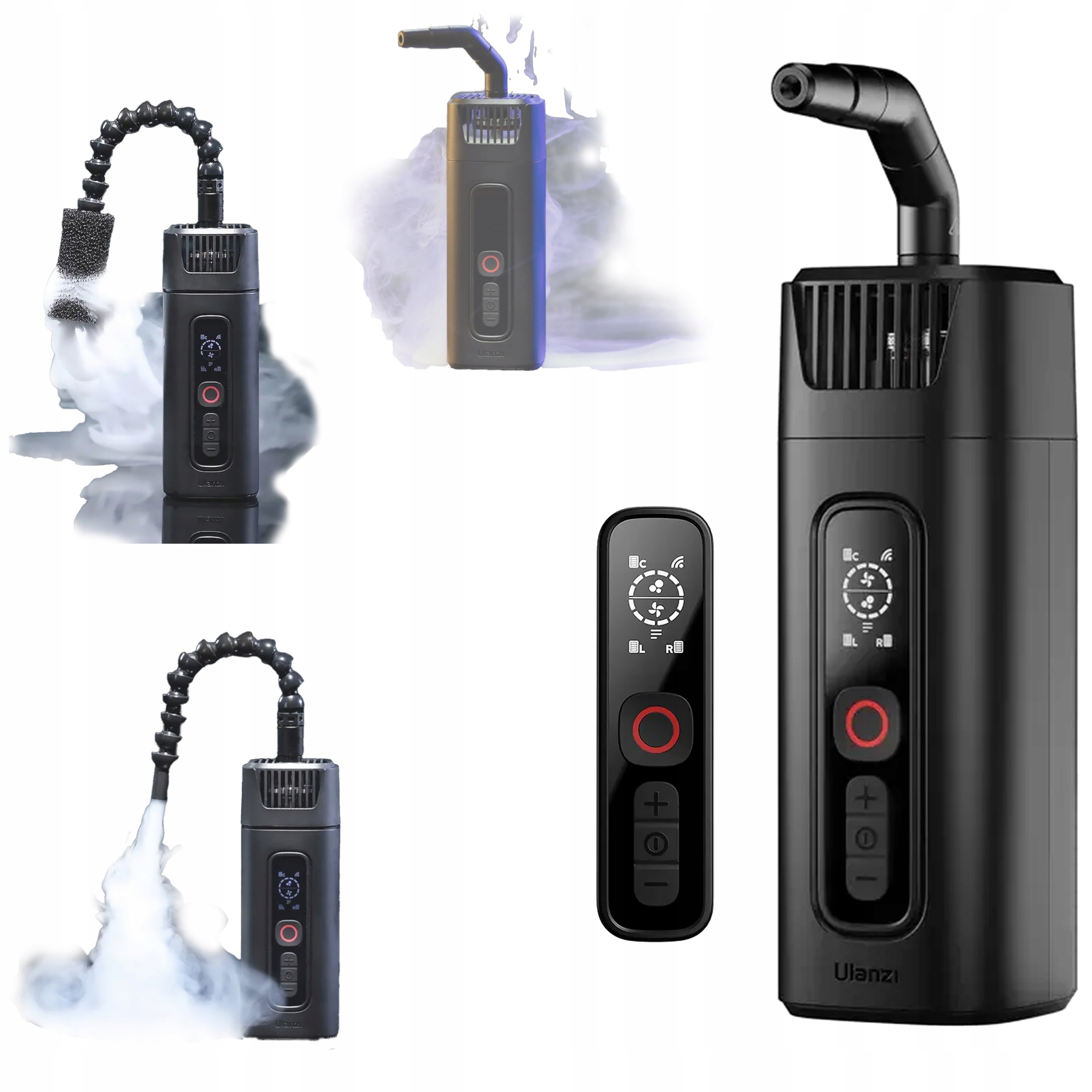 Výrobník kouře Ulanzi FM01 Generátor mlhy Dýmač 40W Bezdrátový dálkový ovladač