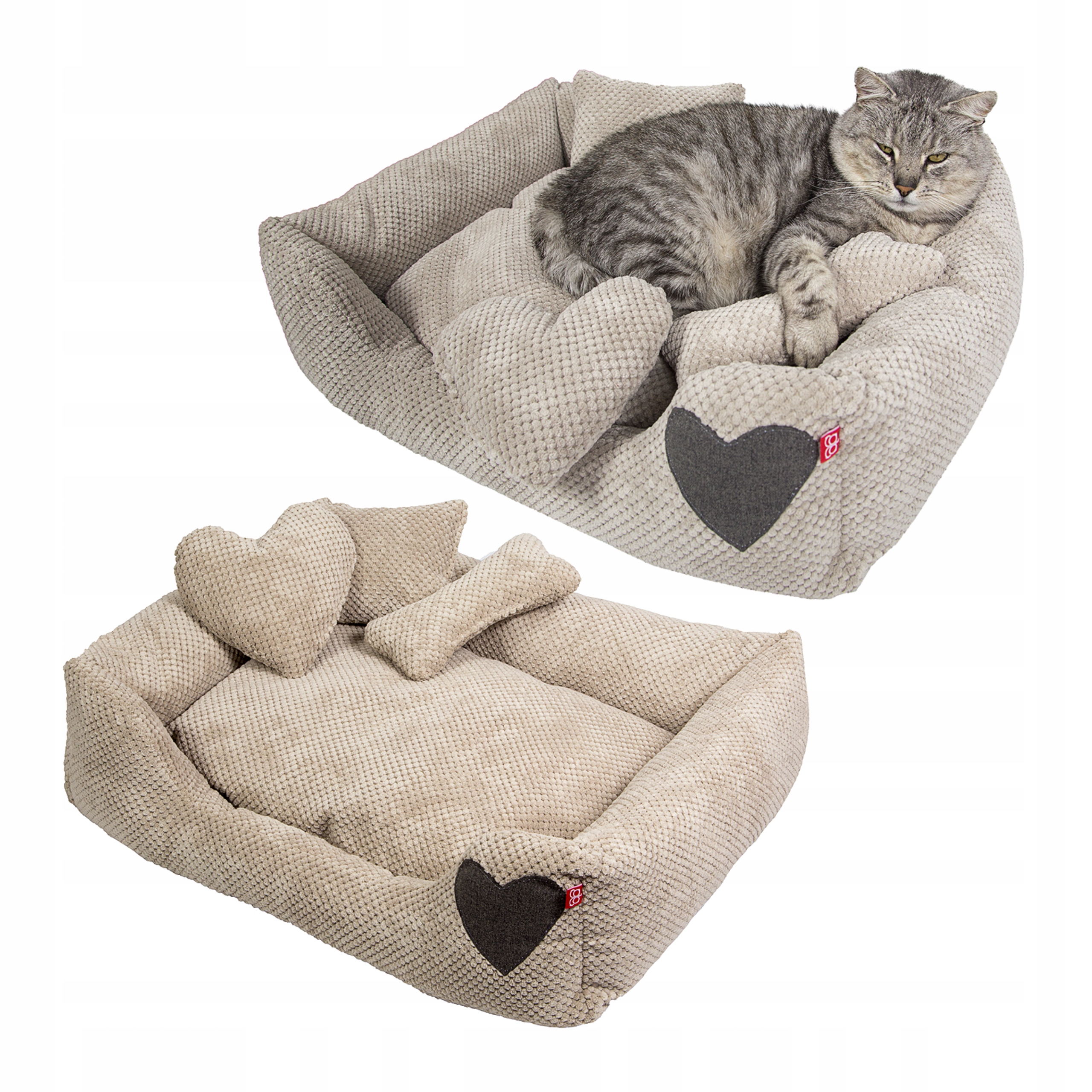 Pelíšek Potah pro psa kočku Kotec Postel 50x60 cm s odnímatelným polštářem