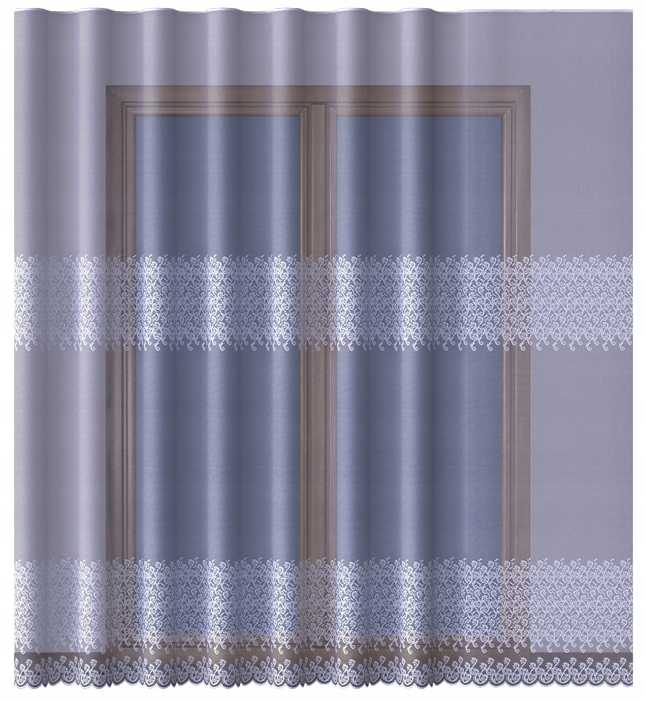 Záclona Na Pásku Jemná Mléčná V Pase 400x140