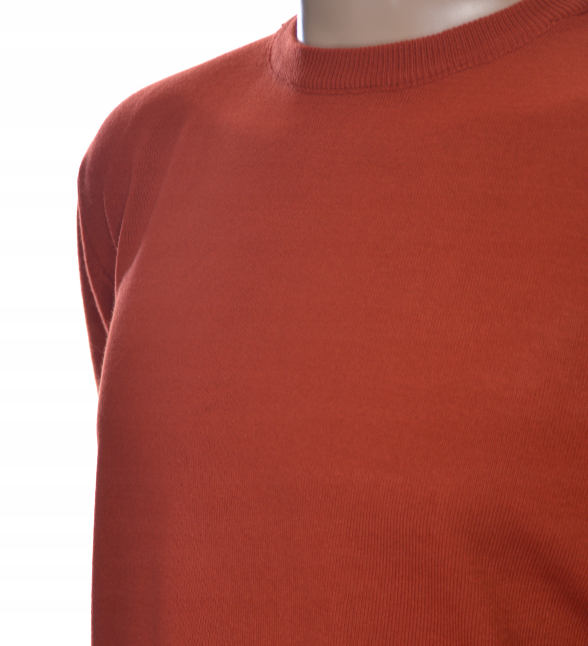 Pánský svetr z kašmíru a merino vlny kašmírový 2XL XXL cynober 130