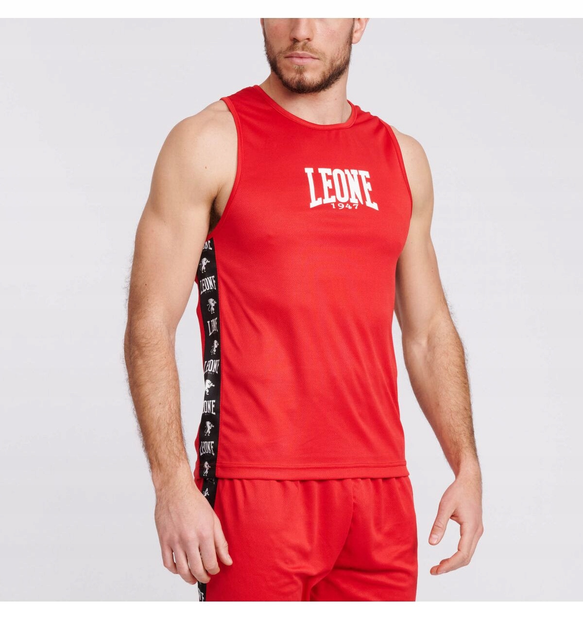 KOSZULKA BOKSERSKA LEONE AMBASSADOR Boxing Tank czerwony rozmiar XL