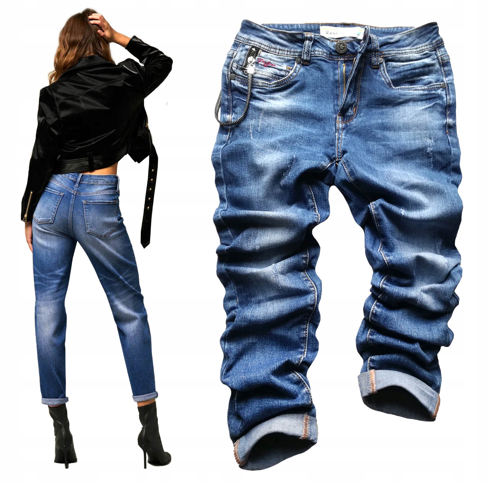 Boyfriend Mom Vysoké Kalhoty Džínové