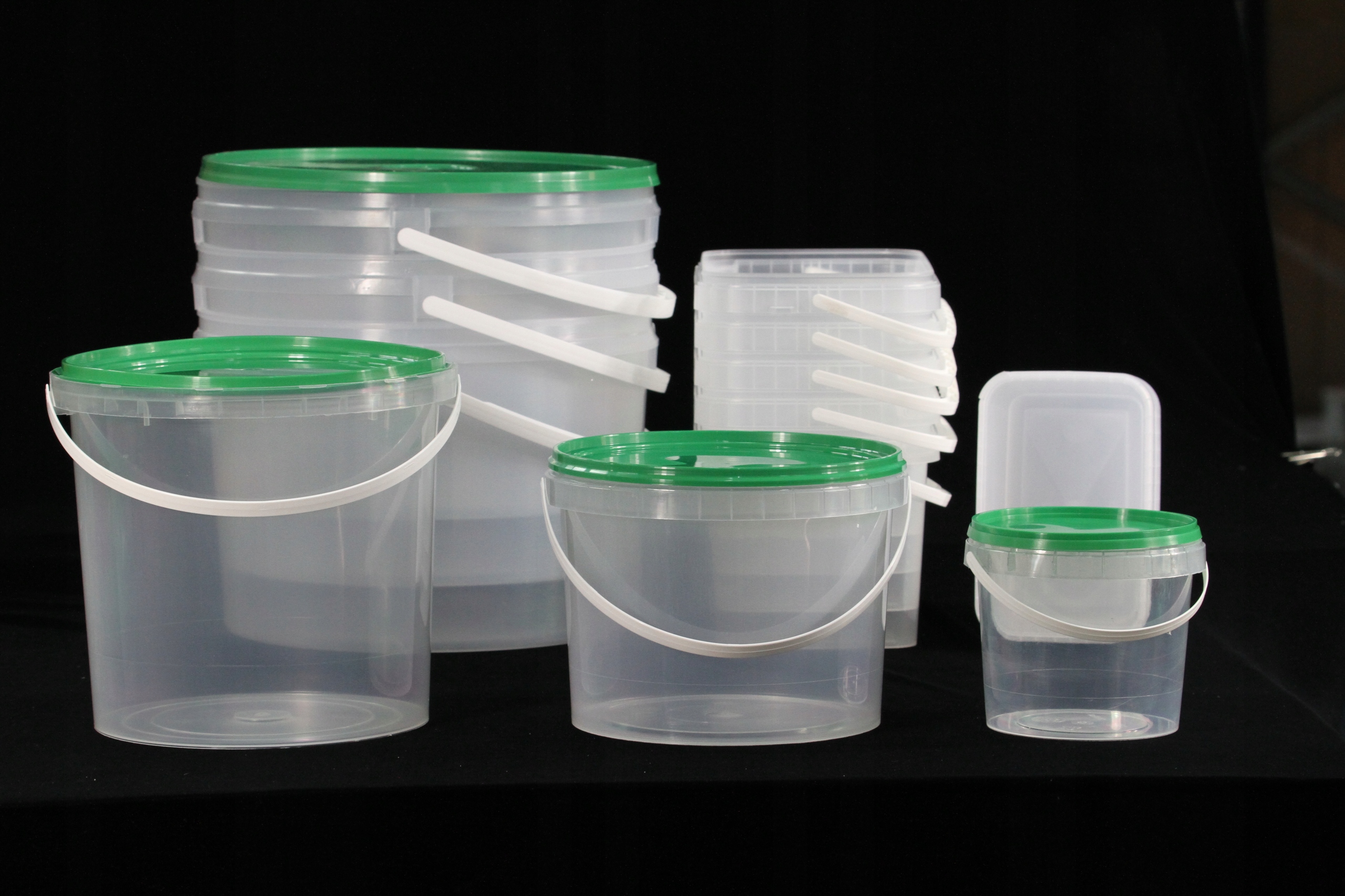 WIADRO OKRĄGŁE + POKRYWKA 1,1L SPOŻYWCZE za 10szt, Marka Dextrin