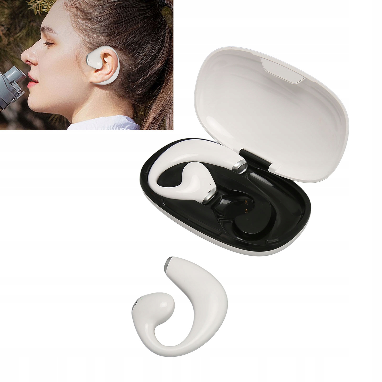 SŁUCHAWKI TŁUMACZ TRANSLATOR JR02 JĘZYKI 144 Kolor biały