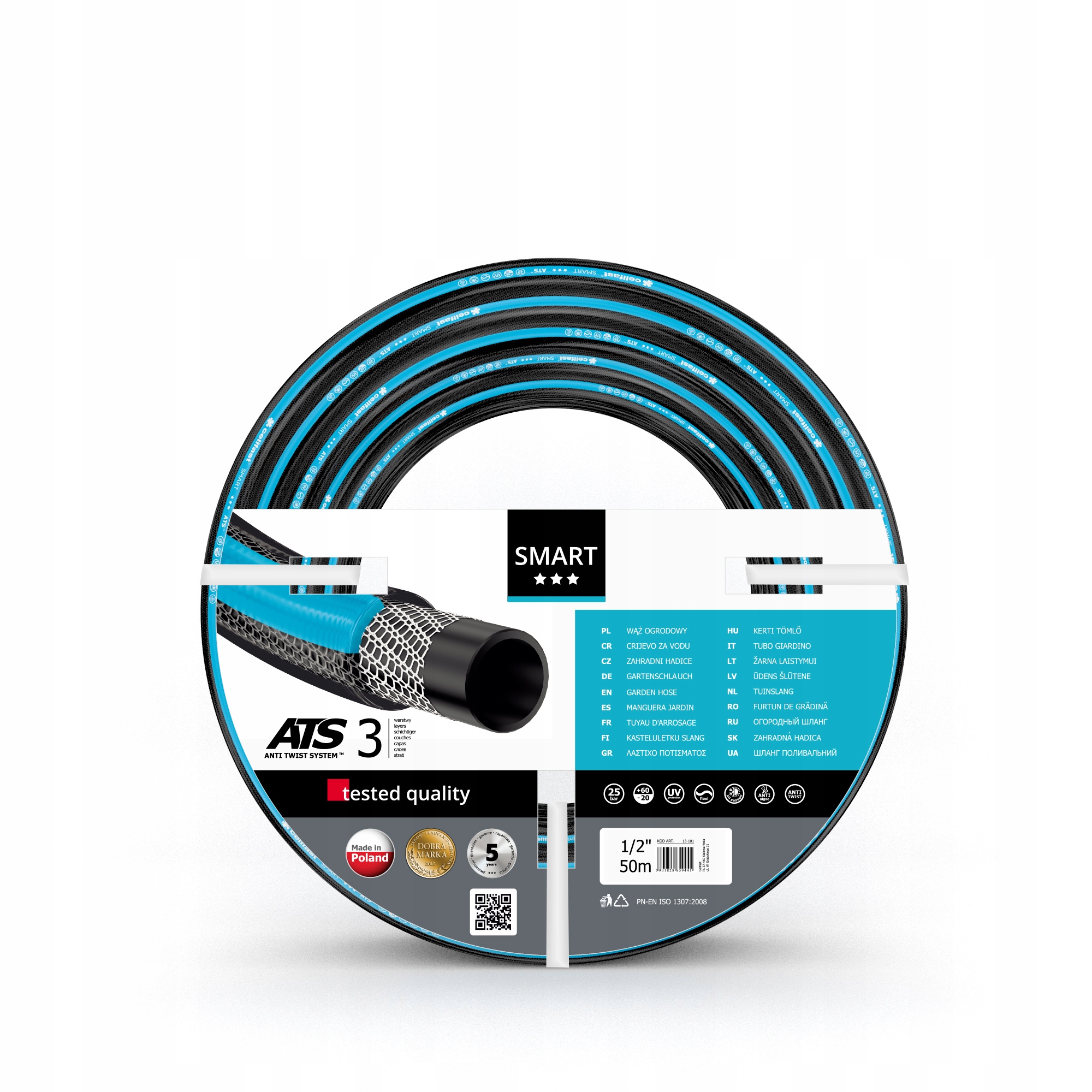 Wąż Ogrodowy 3 Warstwy Smart Pro Ats 1/2" 50 m