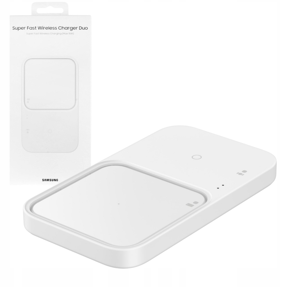 Org Bezdrátová indukční nabíječka Wireless Charger Samsung Duo, bílá