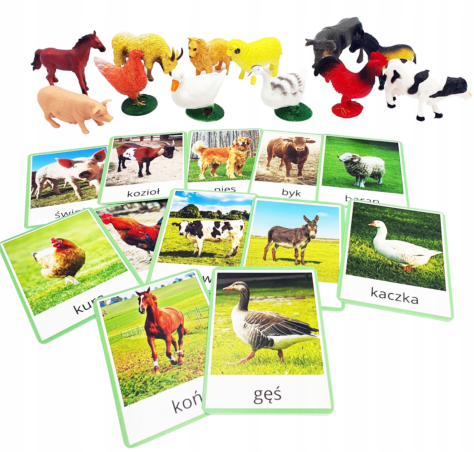 

Zestaw zwierzęta wiejskie Karty Montessori zdjęcia