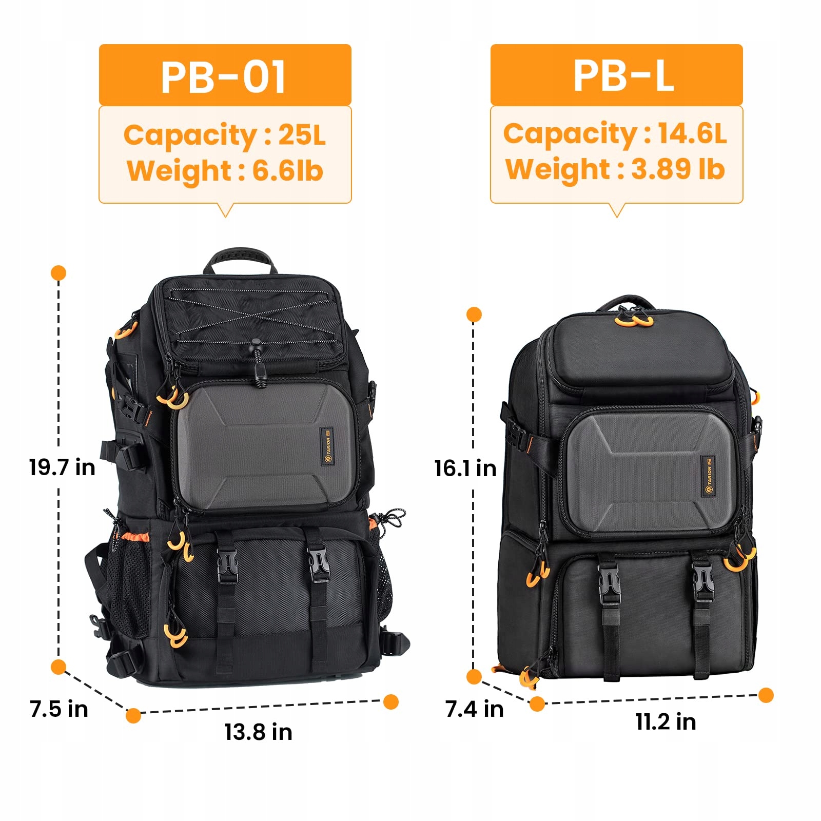 TARION Plecak Foto DSLR SLR z Przegrodą na Laptop 15,6" Wodoodporny 25L — miniatura 7