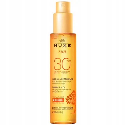 Nuxe Sun Olejek do opalania twarzy i ciała z filtrem SPF30 150 ml Uva Uvb