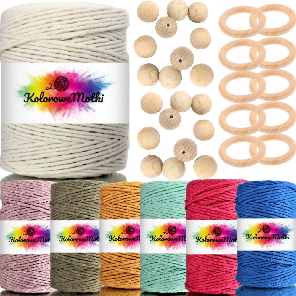 Sada pro výuku makramé Zvětšená 2mm 37elem.