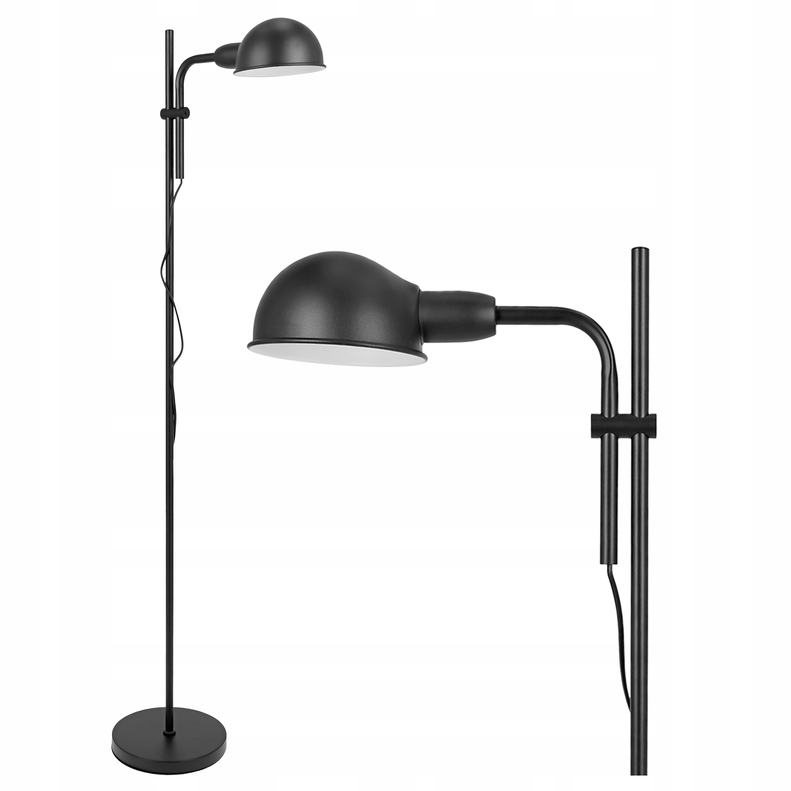 Stojací Led lampa na čtení Noční 1X E27 Vypínač 137 cm