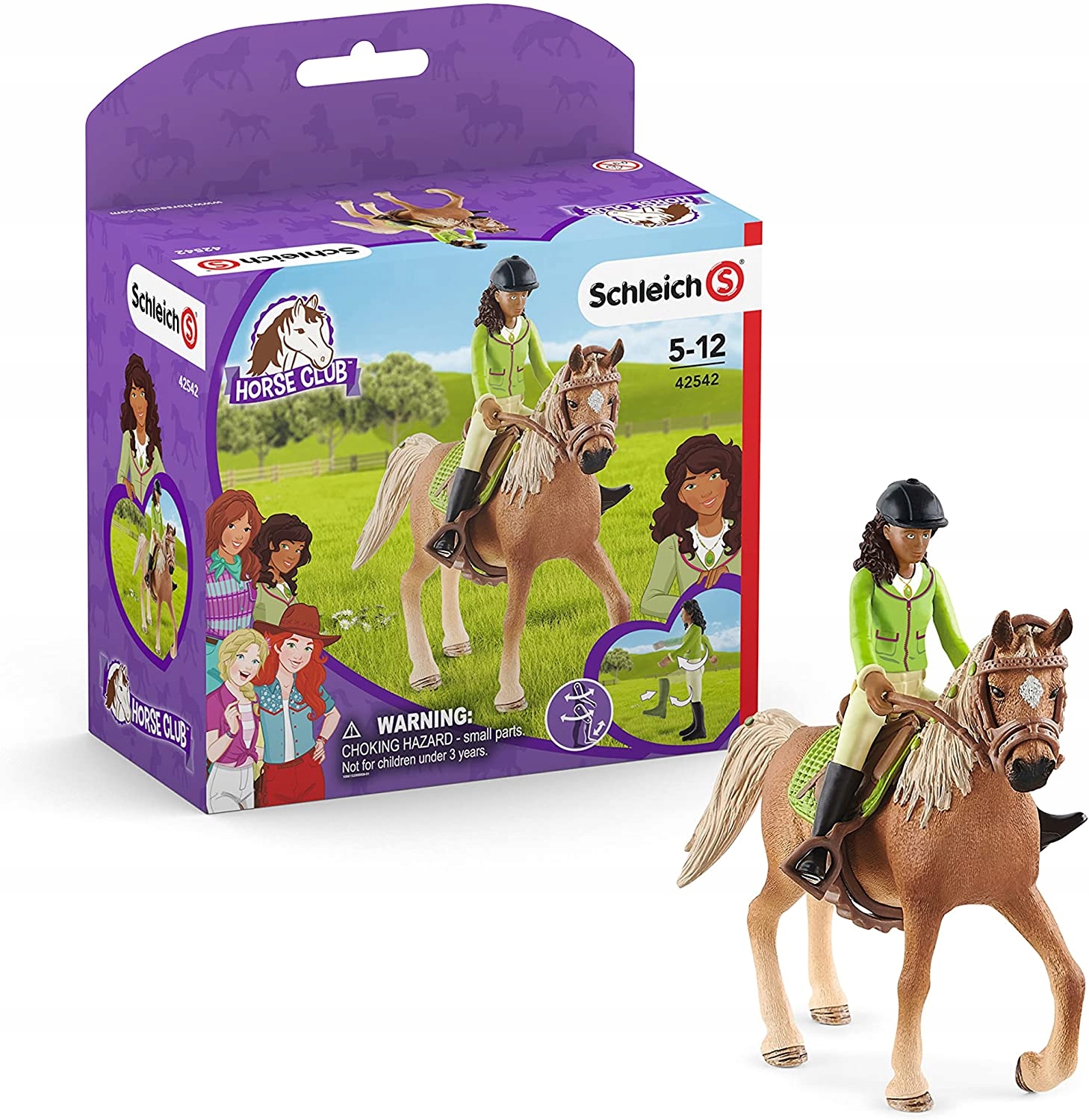 SCHLEICH 42542 JEŹDZIEC SARAH KOŃ MYSTERY