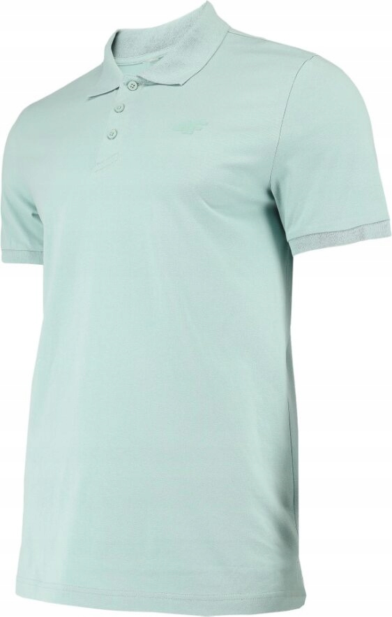 4F KOSZULKA POLO MIĘTOWA POLÓWKA 100% BAWEŁNA M129 r. L Marka 4F