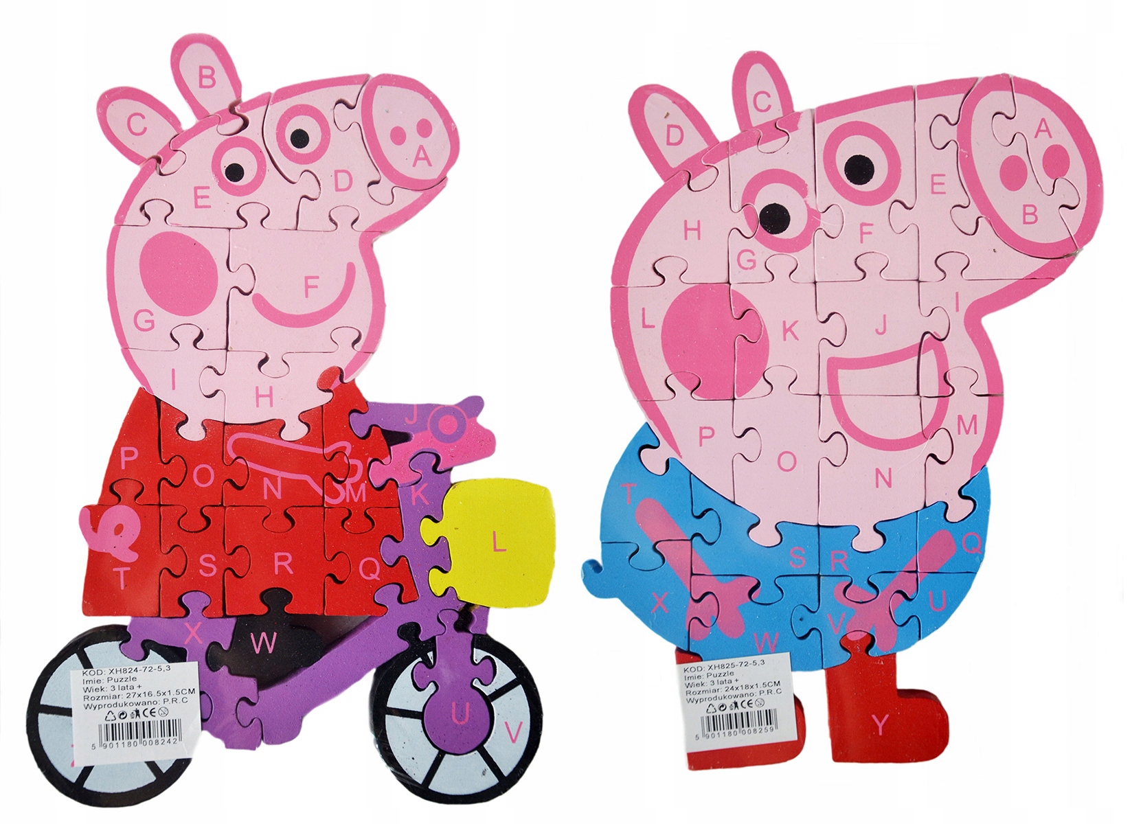 

Puzzle Drewniane Edukacyjne Świnka Peppa George