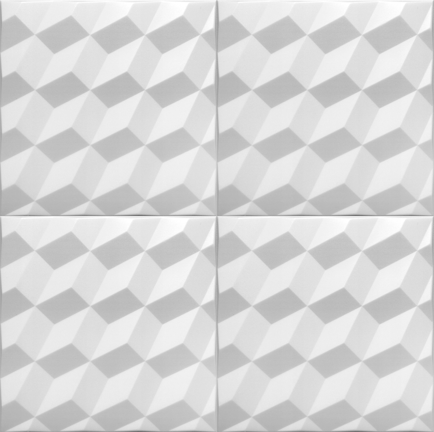 Białe Kasetony na SUFIT ROMBY Panele 3D 2m2 Marka Panelmania